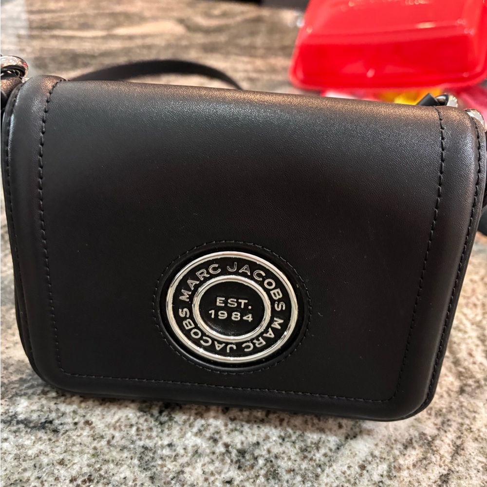 Marc Jacobs Black Leather Crossbody Bag